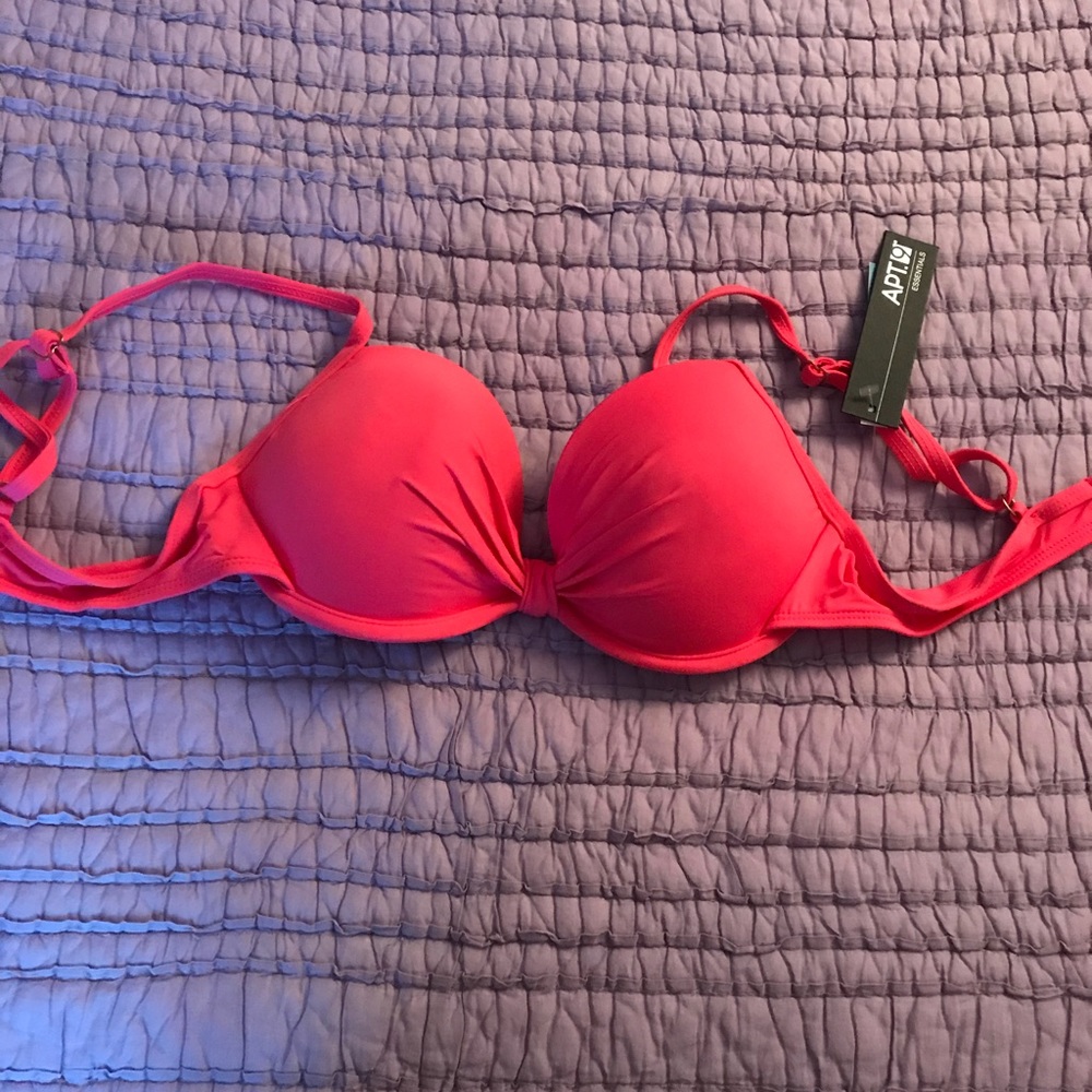 Kohl’s Hot Pink Bikini Top (Size 8)